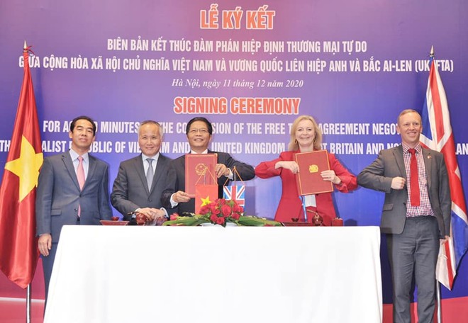 Việt Nam và Vương quốc Anh ký kết kết thúc đàm phán Hiệp định thương mại tự do UKVFTA 
