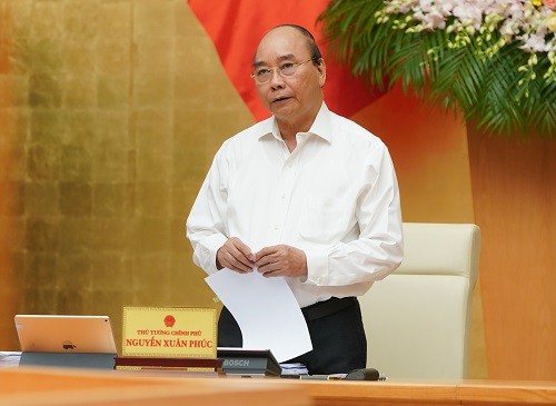 Thủ tướng Nguyễn Xuân Phúc chủ trì phiên họp (Ảnh: VGP)