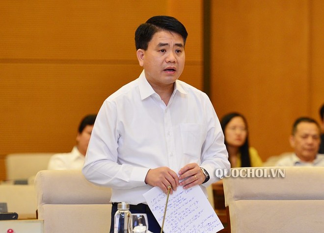 Ông Nguyễn Đức Chung trong một phiên họp của Ủy ban Thường vụ Quốc hội.