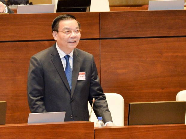 Bộ trưởng Bộ Khoa học - công nghệ Chu Ngọc Anh trong một phiên họp của Quốc hội.