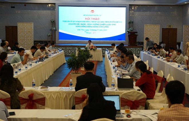 Hội thảo tham vấn với chủ đề “Nước - Định hướng chiến lược vùng Đồng bằng sông Cửu Long”, được tổ chức tại Cần Thơ.