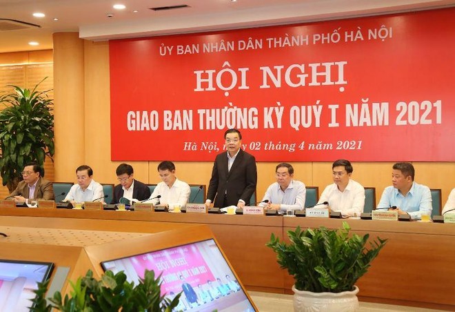  Chủ tịch UBND TP Hà Nội Chu Ngọc Anh nhấn mạnh cần tận dụng đón đầu các cơ hội, điều kiện hút làn sóng thu hút đầu tư trong và ngoài nước
