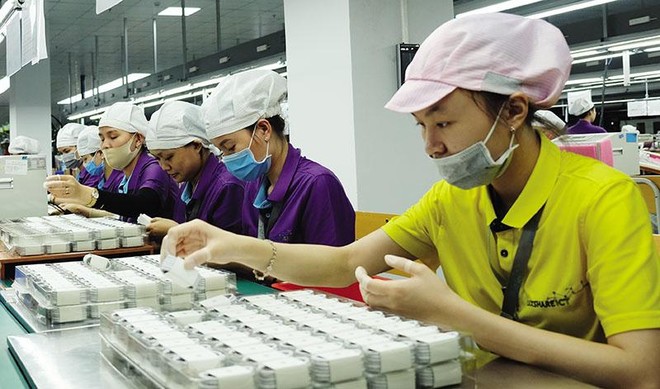 Luxshare không ngừng tăng vốn đầu tư vào Việt Nam. Trong ảnh: Nhà máy Luxshare ở Nghệ An. Ảnh: Đức Thanh