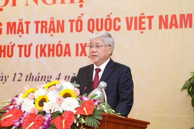 Chủ tịch Ủy ban Trung ương Mặt trận Tổ quốc Việt Nam, ông Đỗ Văn Chiến.