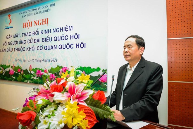 Phó chủ tịch Thường trực Quốc hội Trần Thanh Mẫn chia sẻ kinh nghiệm (Ảnh Quochoi.vn).