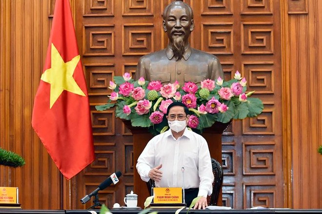 Thủ tướng Phạm Minh Chính chủ trì cuộc họp Thường trực Chính phủ.
