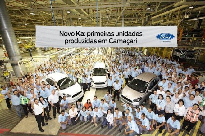 Nhà máy ô tô Ford ở Camacari, Bahia, Brazil khi sản xuất mẫu Ka năm 2014