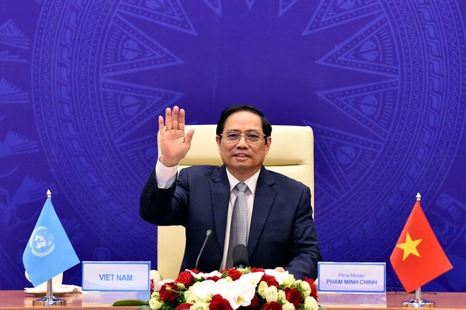 Thủ tướng Phạm Minh Chính tham dự phiên Thảo luận mở cấp cao của Hội đồng Bảo an Liên hợp quốc (Ảnh: Nhật Bắc)