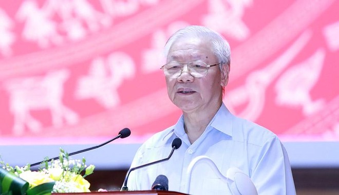 Tổng Bí thư Nguyễn Phú Trọng phát biểu tại Hội nghị toàn quốc các cơ quan nội chính.