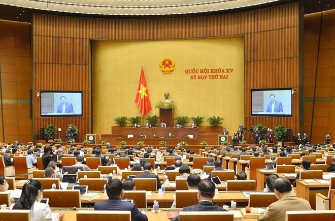 Quốc hội nghe Thủ tướng Phạm Minh Chính báo cáo trước khi trả lời chất vấn