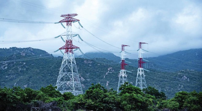 Hệ thống truyền tải điện do Trungnam Group đầu tư.