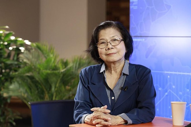 Bà Vũ Kim Hạnh, Chủ tịch Hội Doanh nghiệp hàng Việt Nam chất lượng.