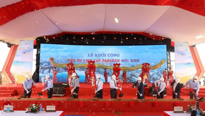 Lễ khởi công khu du lịch Cap Padaran Mũi Dinh diễn ra sáng 25-2 tại Ninh Thuận
