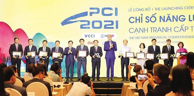 Vinh danh 10 địa phương dẫn đầu Bảng Xếp hạng PCI 2021