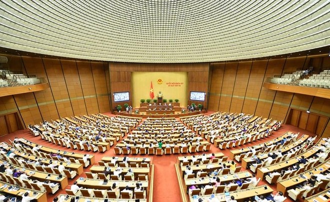 Một phiên họp toàn thể của Quốc hội tại kỳ họp thứ ba. 