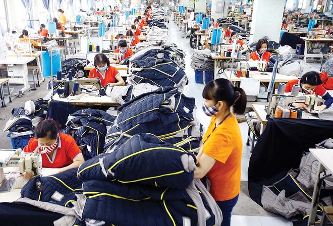 Doanh nghiệp dệt may đang rất khó khăn do đơn hàng xuất khẩu giảm mạnh Ảnh: Đức Thanh