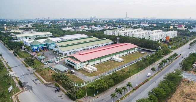 Khu công nghiệp tại huyện Cần Giuộc. tỉnh Long An