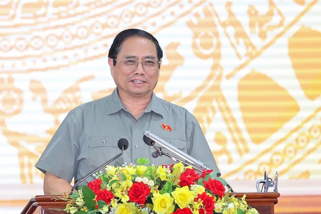 Thủ tướng Phạm Minh Chính phát biểu chỉ đạo tại Hội nghị. Ảnh_ Nhật Bắc