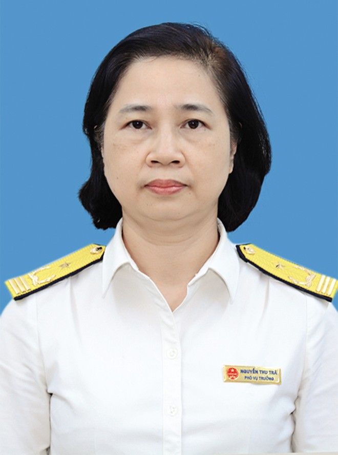 Bà Nguyễn Thu Trà, Vụ trưởng Vụ Quản lý nợ và cưỡng chế nợ thuế (Tổng cục Thuế).