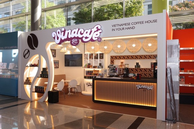 Gian hàng của Vinacafé tại sự kiện Seoul International Cafe Show 2023