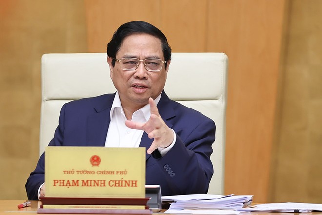 Thủ tướng Phạm Minh Chính yêu cầu phấn đấu đạt mức cao nhất các chỉ tiêu chưa đạt trong kế hoạch năm 2023. (Ảnh: Nhật Bắc)
