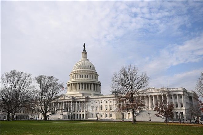 Tòa nhà Quốc hội Mỹ tại Washington, D.C. Ảnh: AFP/TTXVN