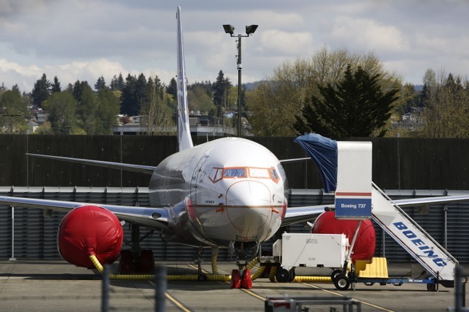 Máy bay 737 MAX 9 của Boeing tại nhà máy ở Renton, Washington, Mỹ. Ảnh: AFP