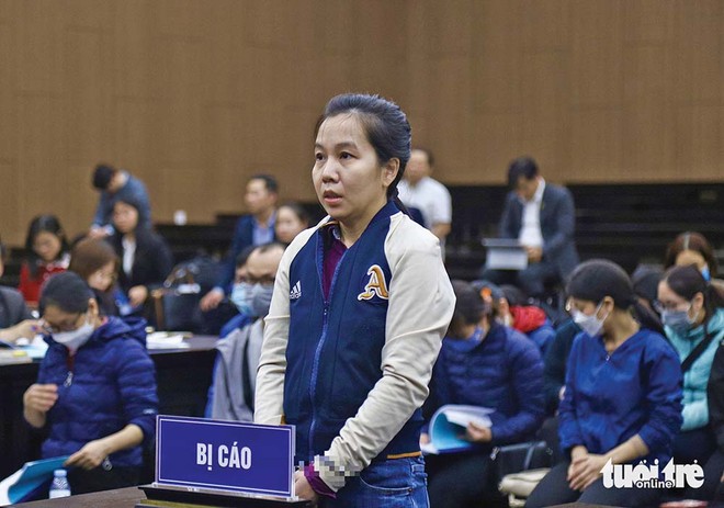 Bị cáo Nguyễn Thị Hà Thành tại phiên tòa sơ thẩm