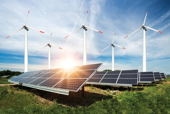 Năm 2023, tổng công suất các nguồn điện năng lượng tái tạo là 21.664 MW, chiếm tỷ trọng 26,9%