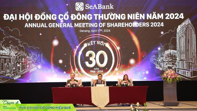  Đại hội đồng cổ đông thường niên 2024 SeABank (SBB): Đặt mục tiêu tăng trưởng 28%, tăng vốn điều lệ lên 30.000 tỷ đồng
