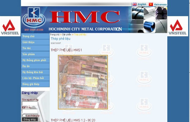HMC góp triệu đô lập công ty mua bán sắt vụn