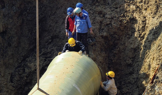 Vinaconex đã phải chi hàng chục tỷ đồng để khắc phục sự cố vỡ đường ống nước
