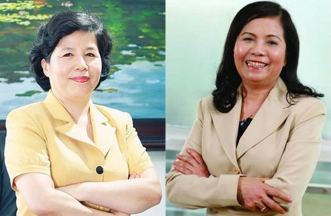 Bà Mai Kiều Liên (trái) và bà Lê Thị Băng Tâm (phải). Ảnh Internet