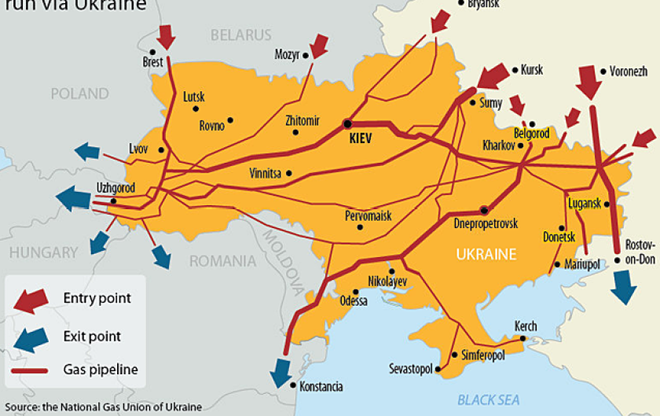Mạng lưới đường ống khí ở Ukraine