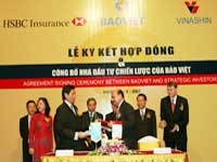 Lễ ký kết hợp đồng cổ đông chiến lược của Bảo Việt