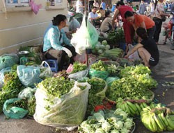 Rau xanh là một trong những mặt hàng tăng giá mạnh nhất tại các chợ