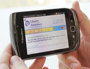 Liberty, hiện được coi là DN đi đầu trong triển khai bán bảo hiểm trực tuyến