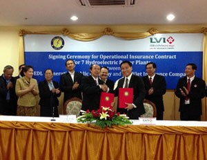 LVI ký hợp đồng bảo hiểm cho dự án thủy điện lớn nhất của Việt Nam ở Lào