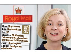 Moya Greene, nữ CEO đầu tiên và là CEO nước ngoài đầu tiên của của Royal Mail