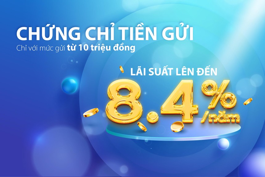 Ngân hàng Bản Việt phát hành chứng chỉ tiền gửi lãi suất lên đến 8,4%/năm