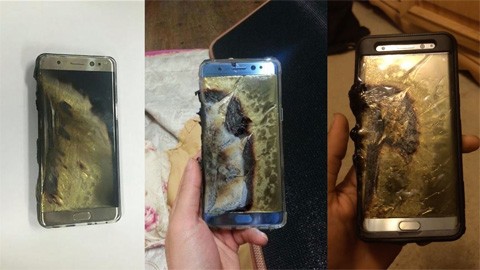 Điện thoại thông minh Samsung Galaxy Note 7 bị sự cố cháy nổ ngay sau khi ra mắt chưa đầy 1 tháng.