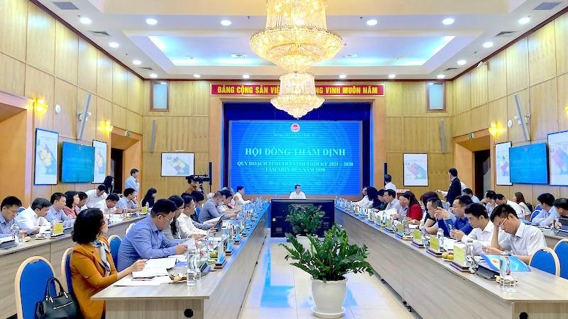 Phiên họp thẩm định Quy hoạch tỉnh Trà Vinh thời kỳ 2021-2030, tầm nhìn đến năm 2050.