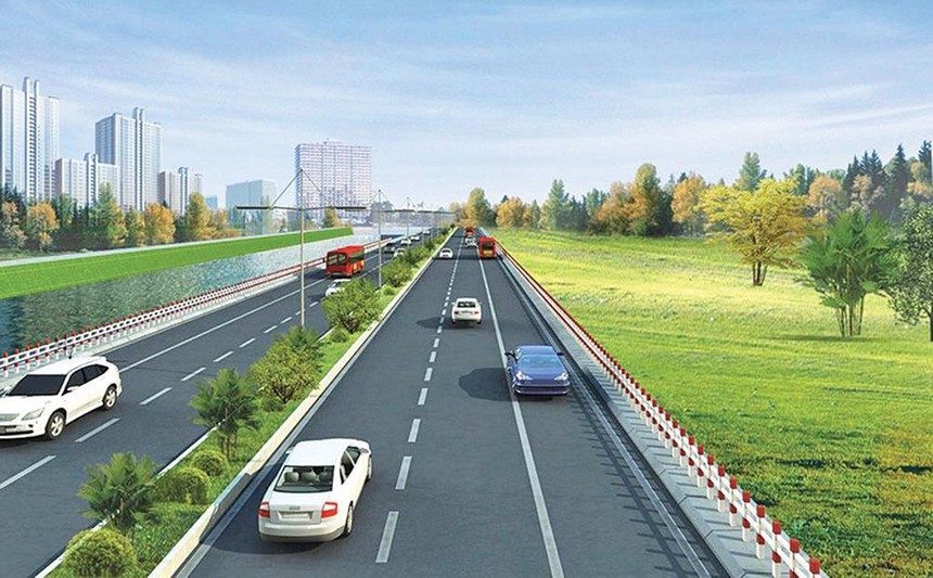 Mô hình Dự án Đầu tư xây dựng tuyến đường vành đai 4 - Vùng Thủ đô Hà Nội.