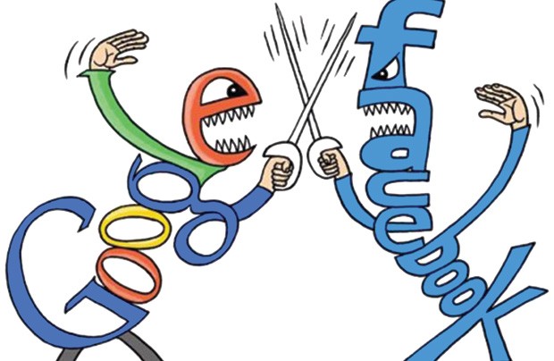 Facebook vs Google đối đầu nhau trong cuộc chiến mới