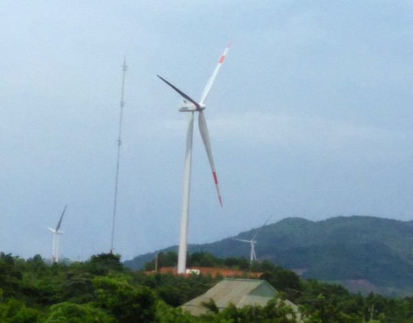 Turbine gió của Nhà máy điện gió Hướng Linh 2 (Ảnh -EVNCHP)