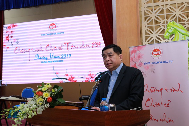 Bộ trưởng Nguyễn Chí Dũng chia sẻ tầm nhìn của Bộ Kế hoạch và Đầu tư (Ảnh: Chí Cường)