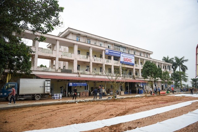 Cơ sở cũ Bệnh viện Đa khoa huyện Mê Linh được khẩn cấp cải tạo phục vị công tác phòng chống dịch Covid -19 (ảnh minh họa)