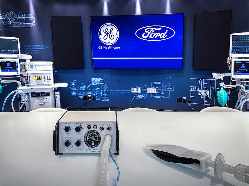 Ford và GE Healthcare hợp tác sản xuất 50.000 máy thở trong 100 ngày
