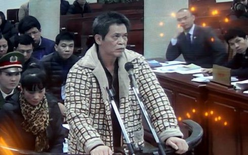 Bị cáo Phạm Thanh Tân, nguyên Tổng giám đốc Agribank (ảnh chụp qua màn hình)