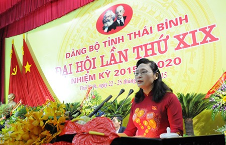 Bà Nguyễn Thị Lĩnh, Tân Phó Chủ tịch UBND tỉnh Thái Bình